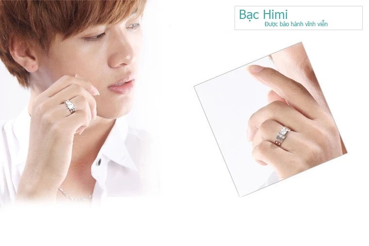 Nhẫn Đôi Bạc Nhẫn Cặp Bạc - Bình Yên - BẠC HIỂU MINH NC170