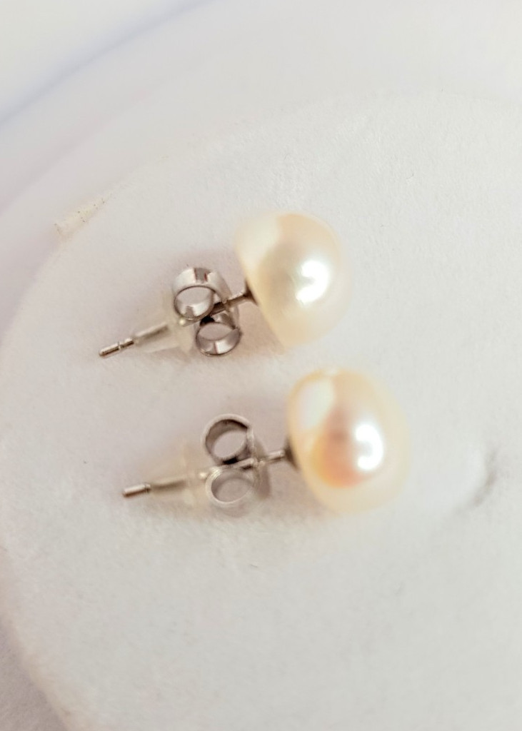 Bộ Trang Sức Ngọc Trai Thiên Nhiên 4M - Chuỗi Đơn - Trang Sức Cô Tấm - LIGHT PINK - COTAM2920 - Màu Trắng Hồng + Tặng Kèm 5 Phụ Kiện Bảo Dưỡng Dự Phòng