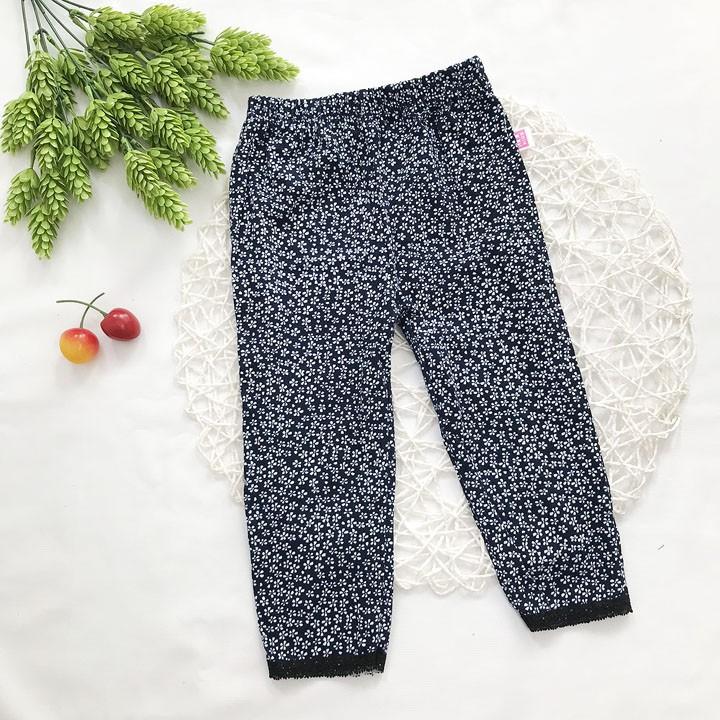 Quần legging dài bé gái từ 7kg-19kg thun cotton 4 chiều - QG27