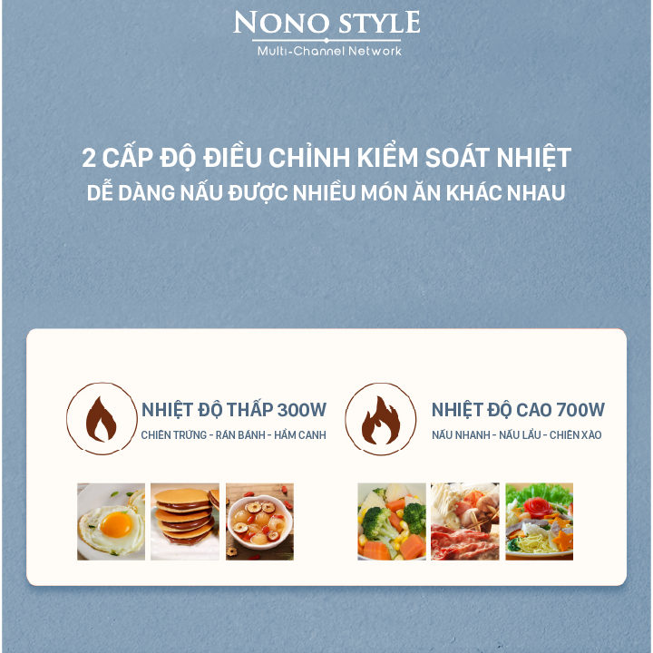 Nồi Điện Đa Năng NONOSTYLE (2L) - Hàng Chính Hãng