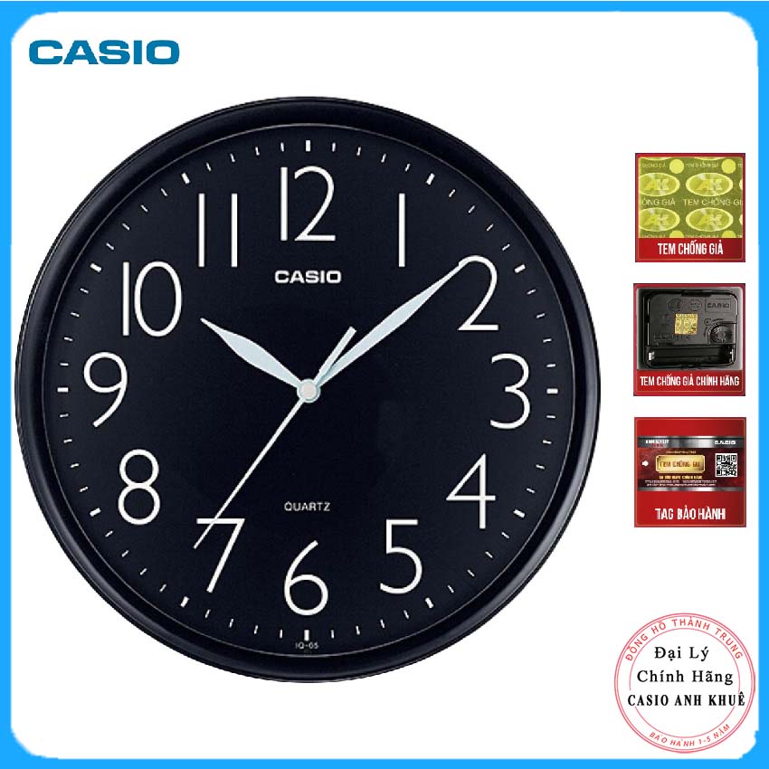 Đồng Hồ Treo Tường Casio IQ-05-1DF Chính Hãng