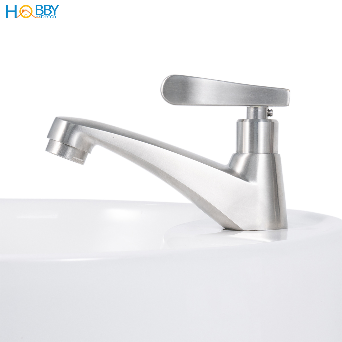 Vòi chậu rửa mặt lavabo dòng lạnh inox 304 Hobby home decor LBL6