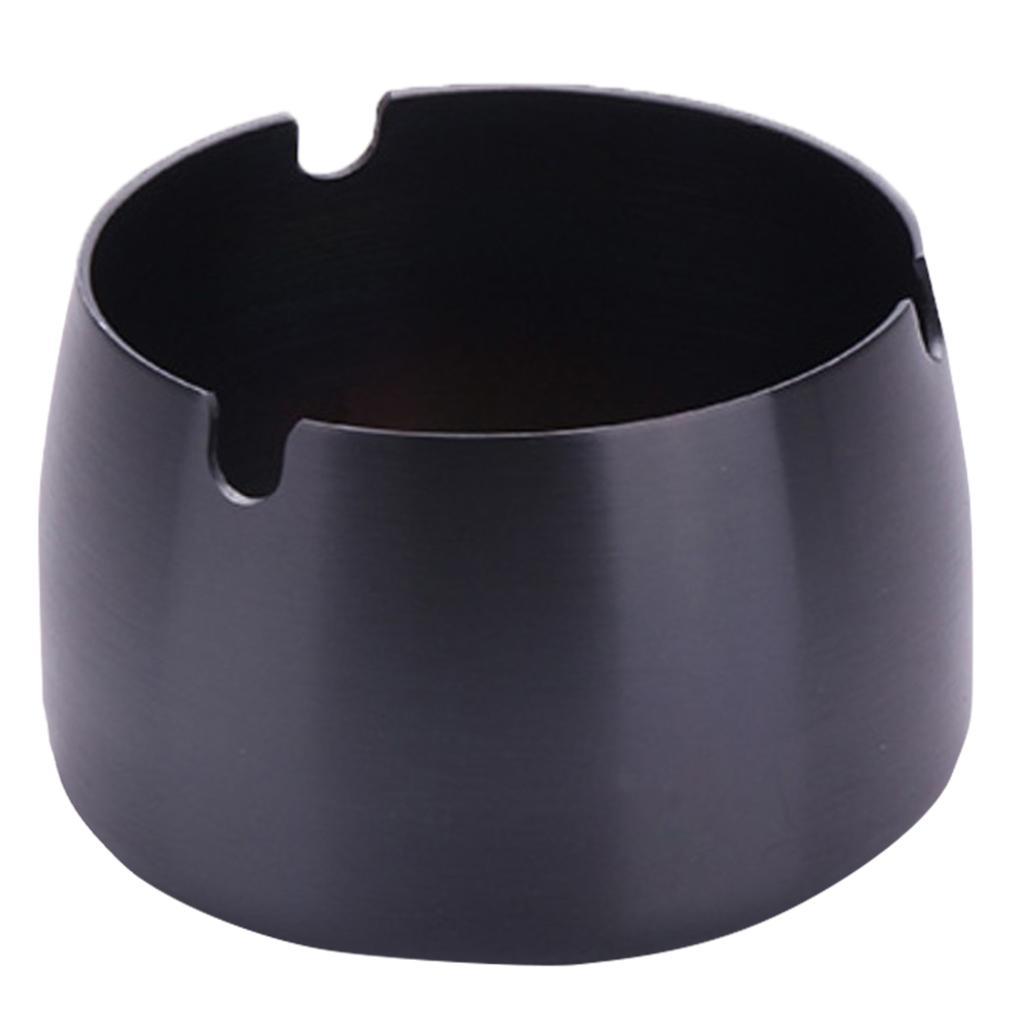 Windproof Ashtray Stainless Steel Cigar Ash Tray for Home Office