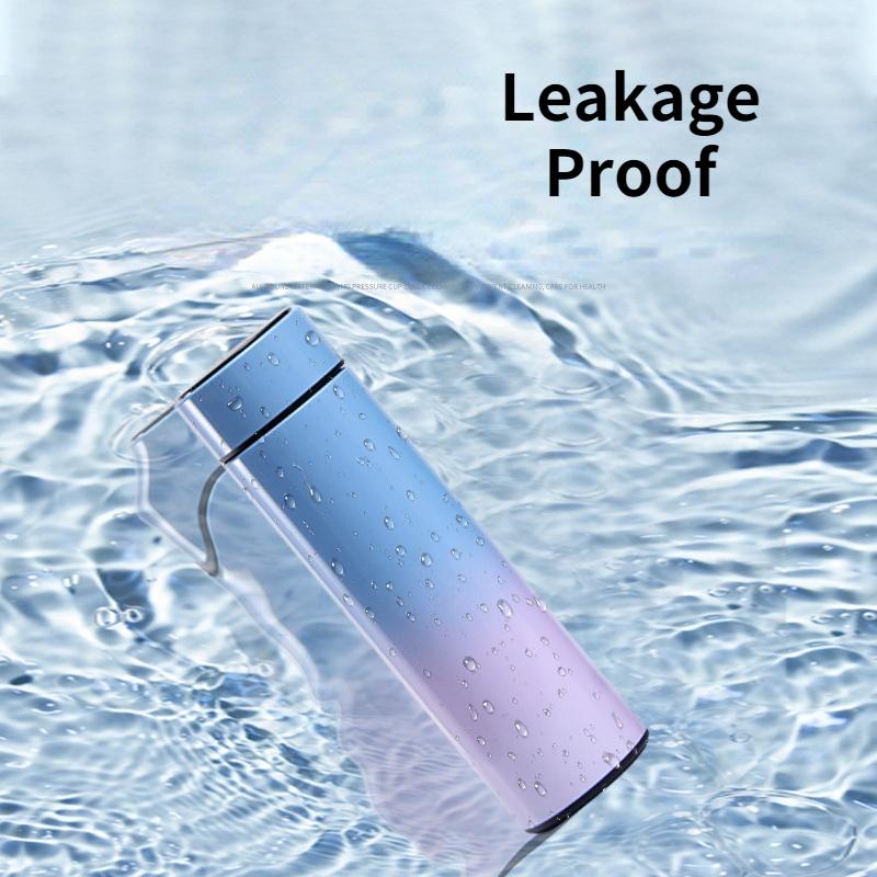 500Ml 17Oz Thể Thao Thông Minh Nhiệt Bình Inox Giữ Nhiệt Bình Nước Cho Trẻ Em Có Đèn LED Hiển Thị Nhiệt Độ