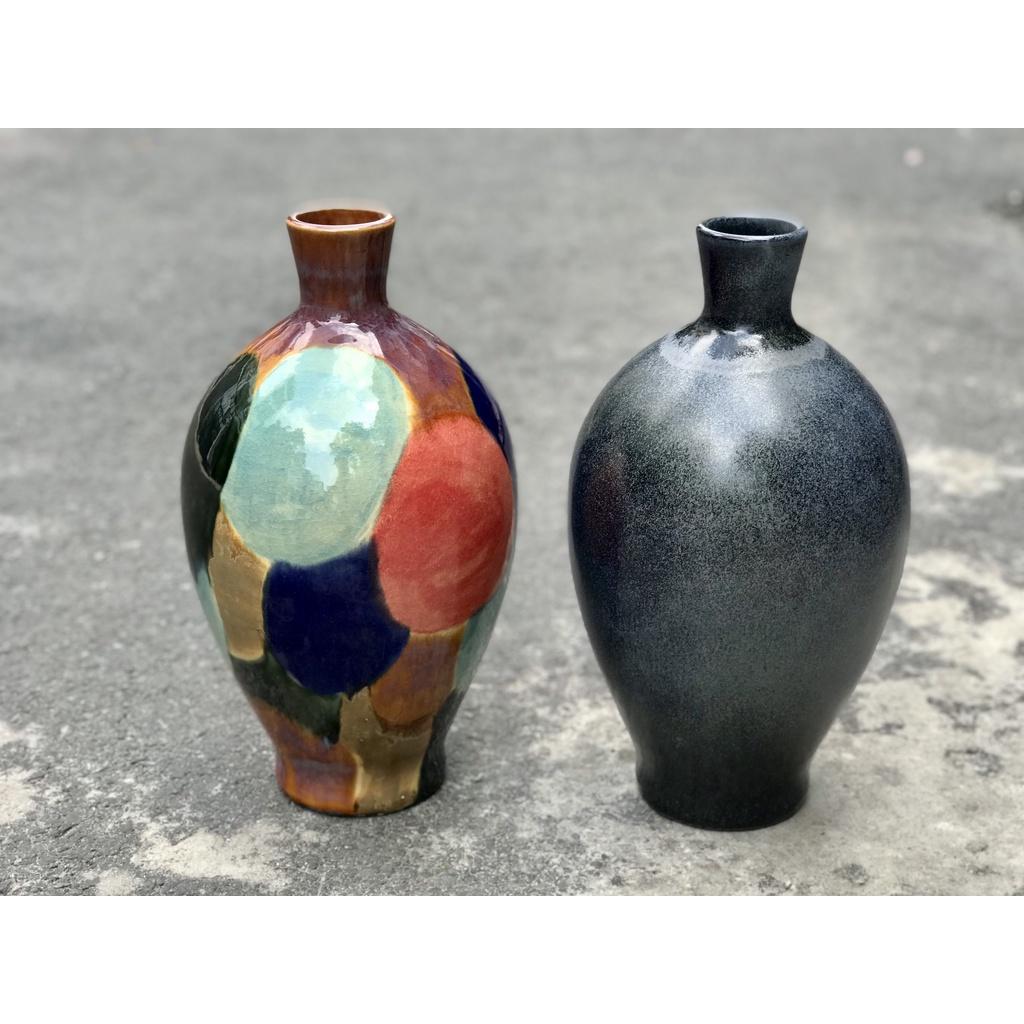 BÌNH HOA GỐM SỨ XUẤT KHẨU TRANG TRÍ DECOR BÌNH CẤM HOA XK14