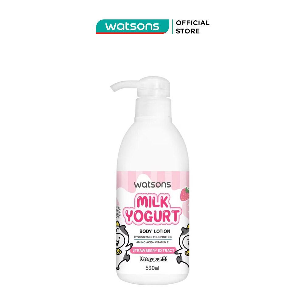 Sữa Dưỡng Thể Watsons Sữa Chua &amp; Dâu Tây 530ml (Usagyuuun)