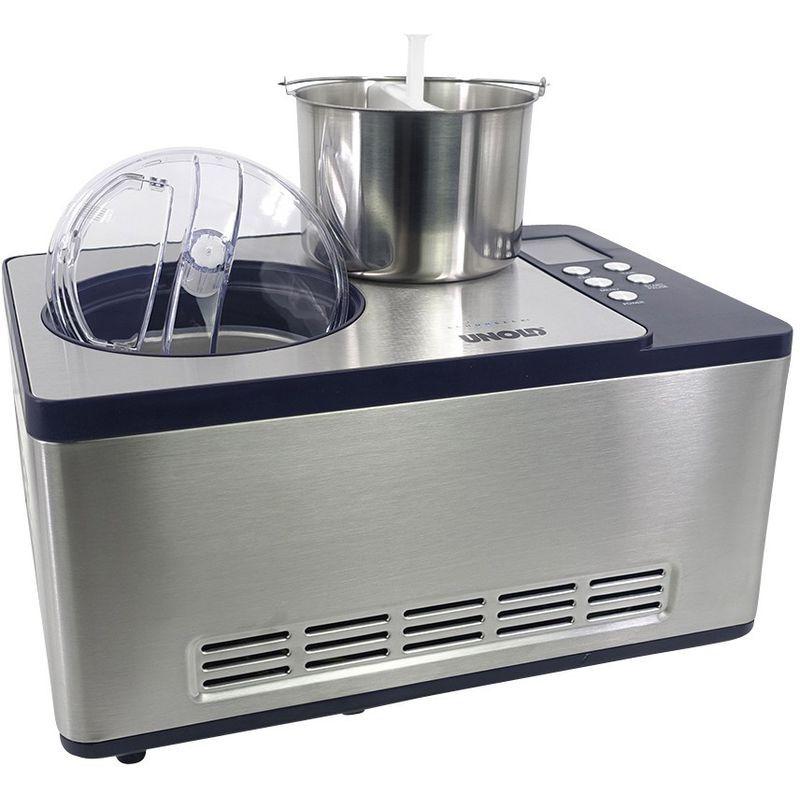 Máy Làm Kem Tươi Unold 48818, Máy Làm Kem Mini Siêu Tốc Tự Động, Công Suất 150W, 1.5L, Ice Cream Maker, Hàng Chính Hãng