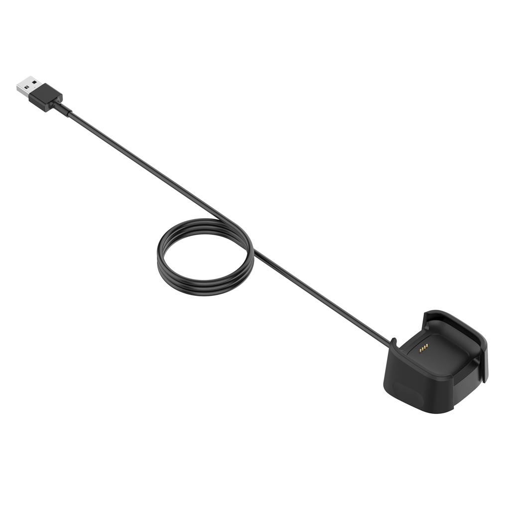 For 2 USB Charging Cable Power Charger Dock Cradle 100cm Black