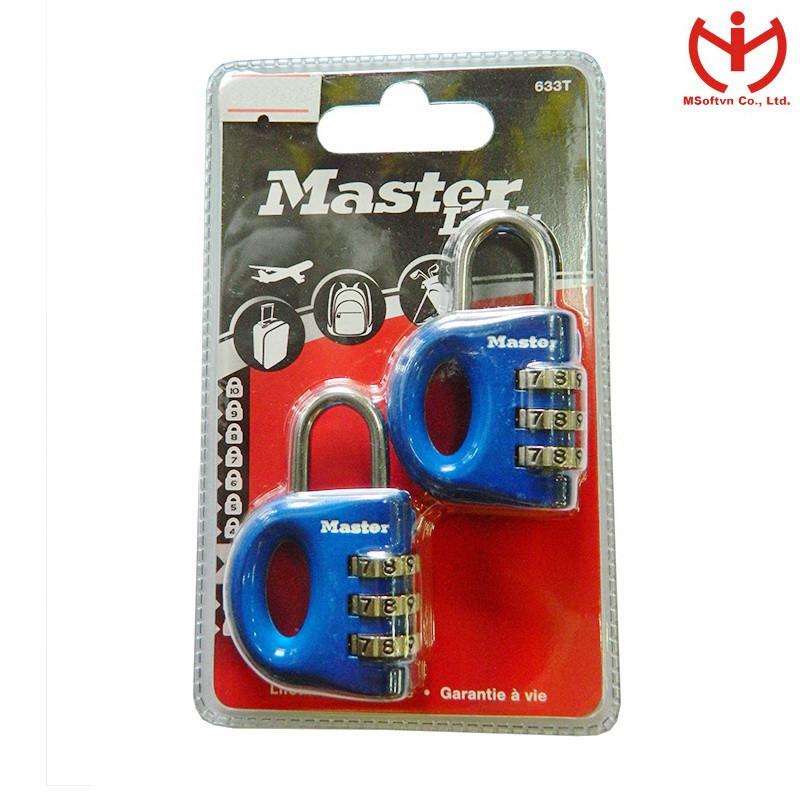 Bộ 2 Ổ Khóa Số Vali Master Lock 633 EURT - MSOFT