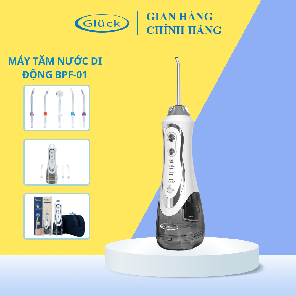 Tăm nước di động Gluck Care BPF-01 - Tặng 5 vòi xịt