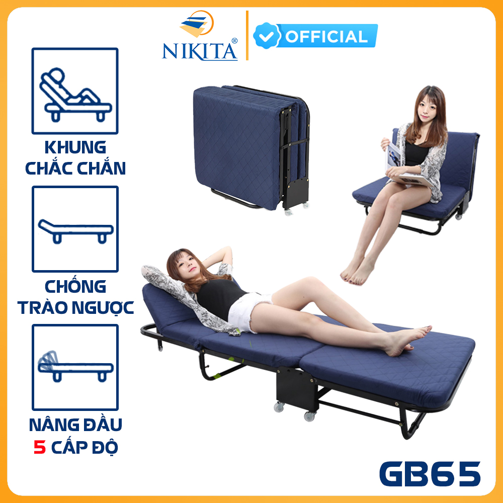 Giường ngủ gấp gọn thông minh NIKITA, Xếp thành ghế SOFA dễ di chuyển