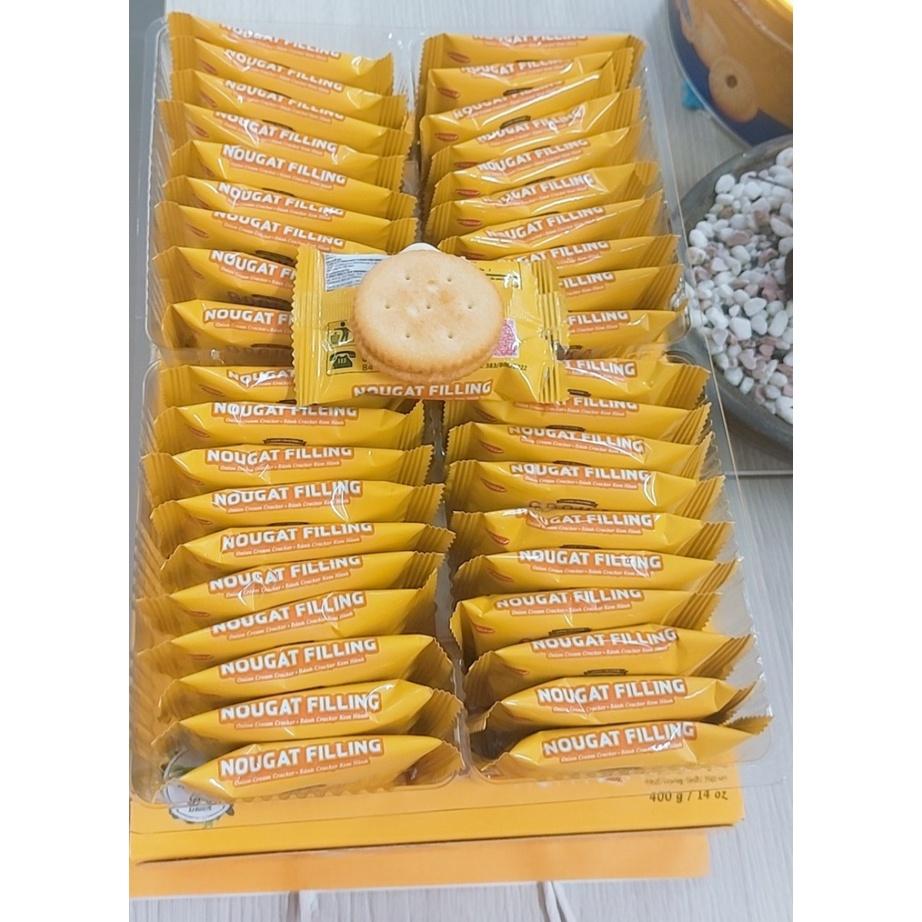 Bánh Gooka cracker Nougat Filling Hành HG 400g-Bibica kèm túi giấy