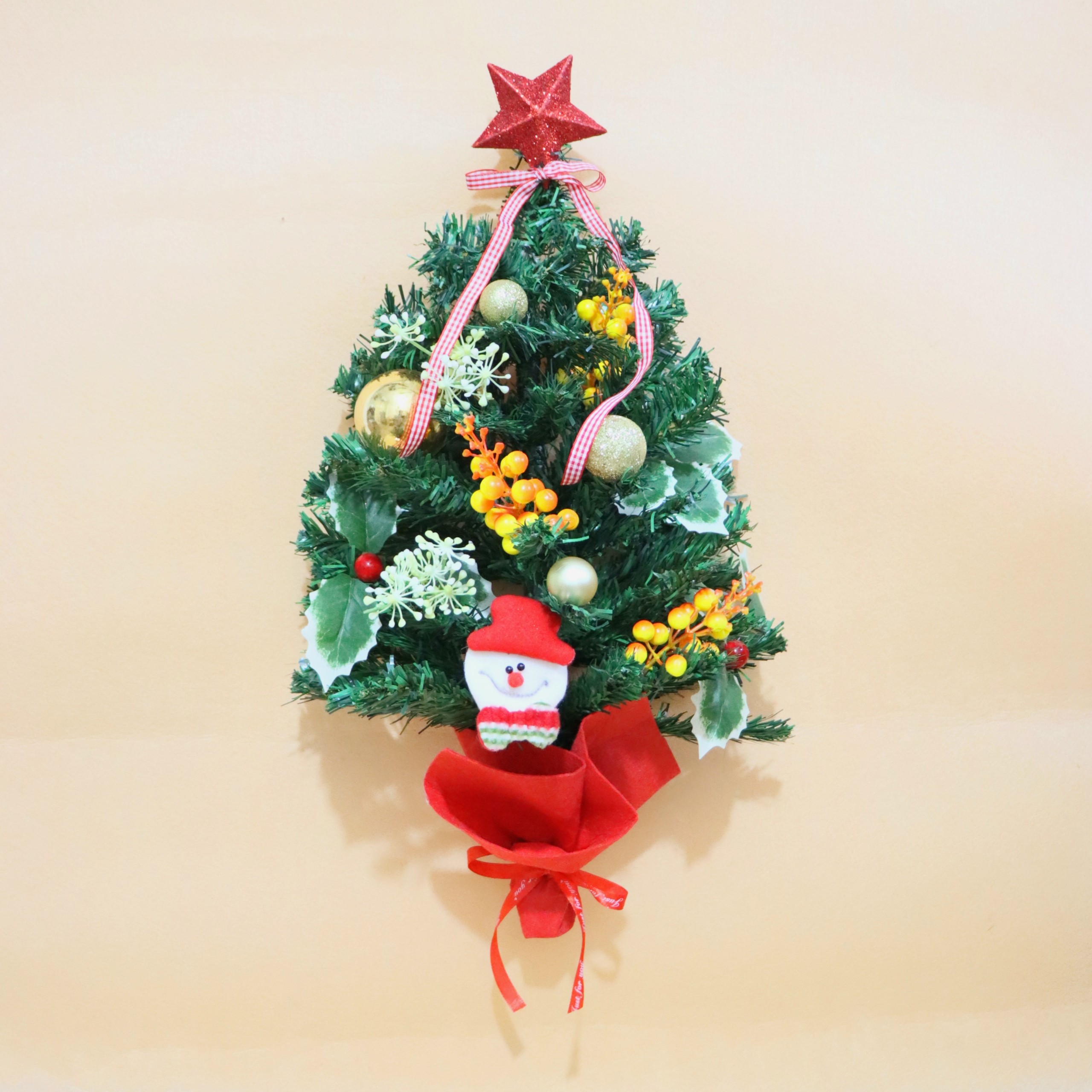 Cây Thông Treo Trang Trí Giáng Sinh Màu Sắc 55cm tặng đèn