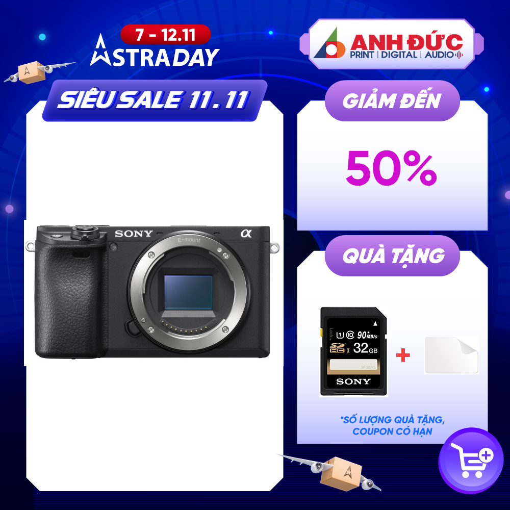 Máy Ảnh Sony Alpha A6400 (Body/Lens E PZ 16-50mm) - Hàng Chính Hãng