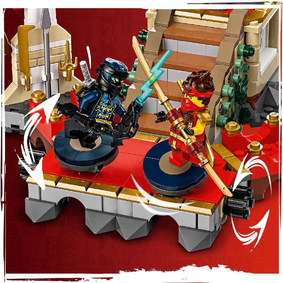 LEGO NINJAGO 71818 Đồ Chơi Lắp Ráp Đấu Trường Ninjago (659 chi tiết)