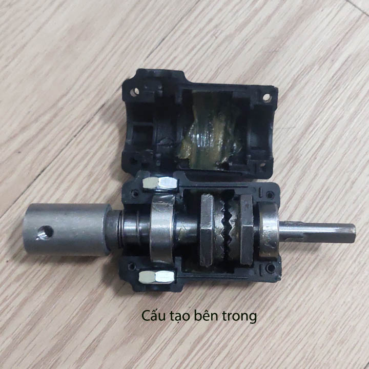 Bộ chuyển đổi máy khoan vít thành máy khoan bê tông kèm mũi khoan d6mm