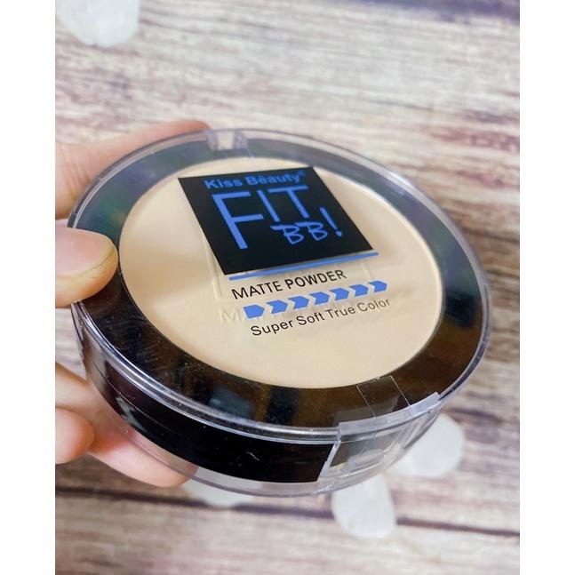 Phấn Phủ Fit BB 2 Tầng Kèm Mút, Siêu Mịn Tự Nhiên Kiềm Dầu Tốt Chắc Tay Hàn Quốc Cao Cấp