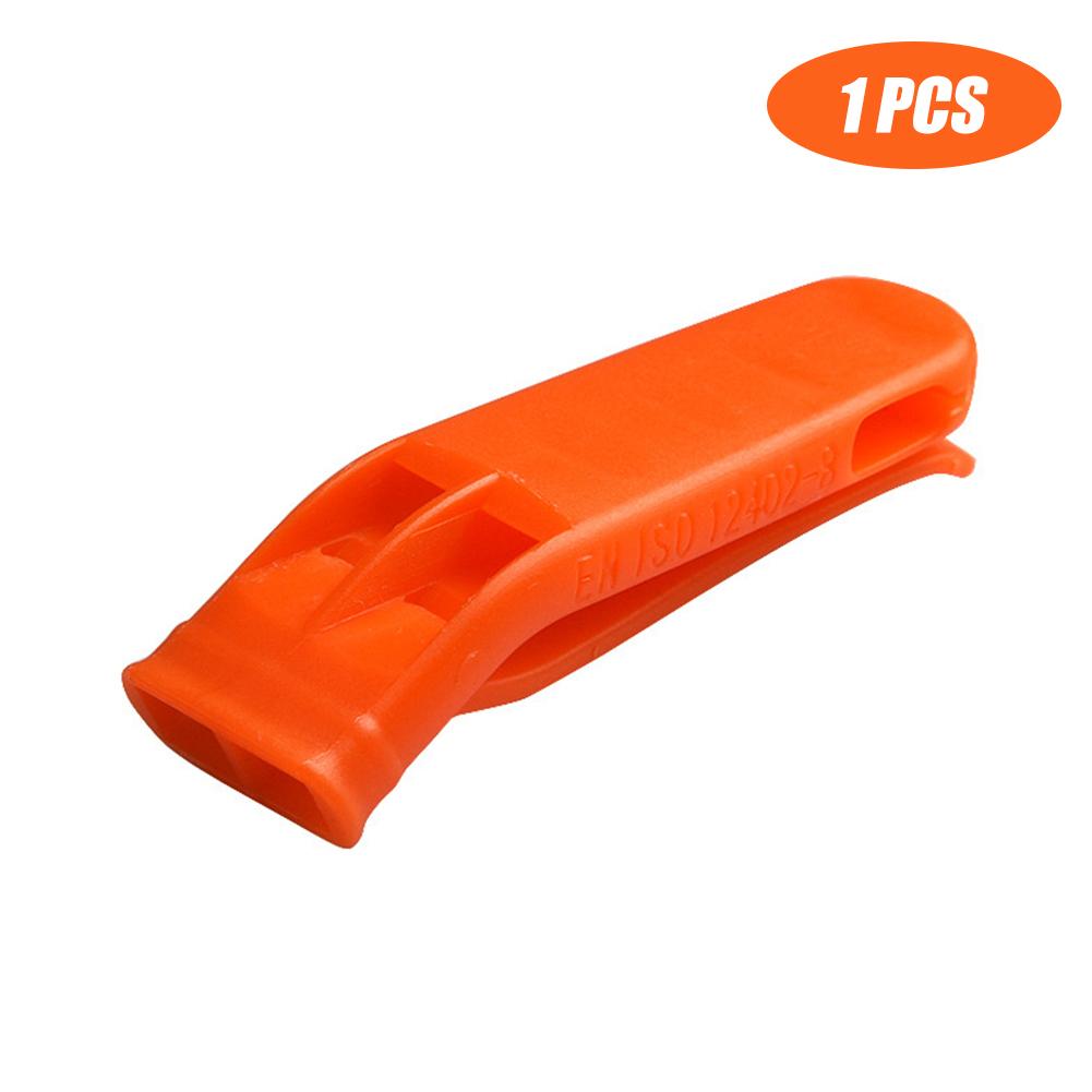 Khẩn Cấp Thiết Bị Đa Năng Bộ Nhựa Ngoài Trời Đi Cắm Trại Sinh Tồn Còi To Trận Đấu Thể Thao Kép Còi Color: 10 pcs