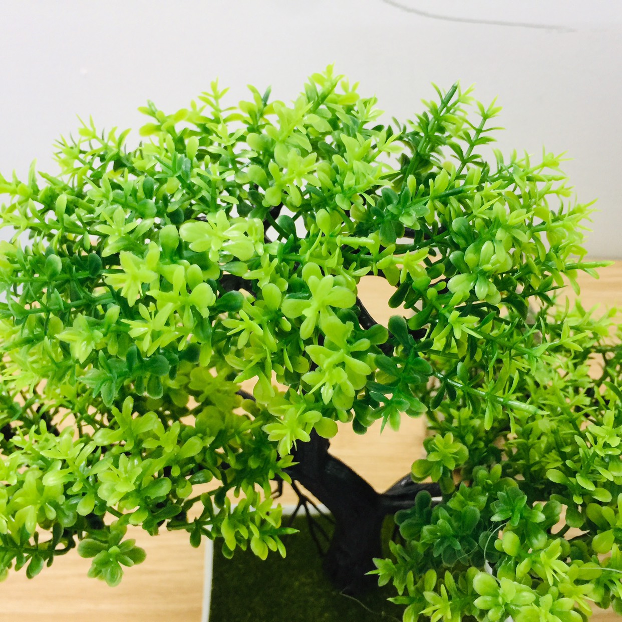 Chậu hoa bonsai nhựa 3 nhánh nhiều màu sắc trang trí bắt mắt