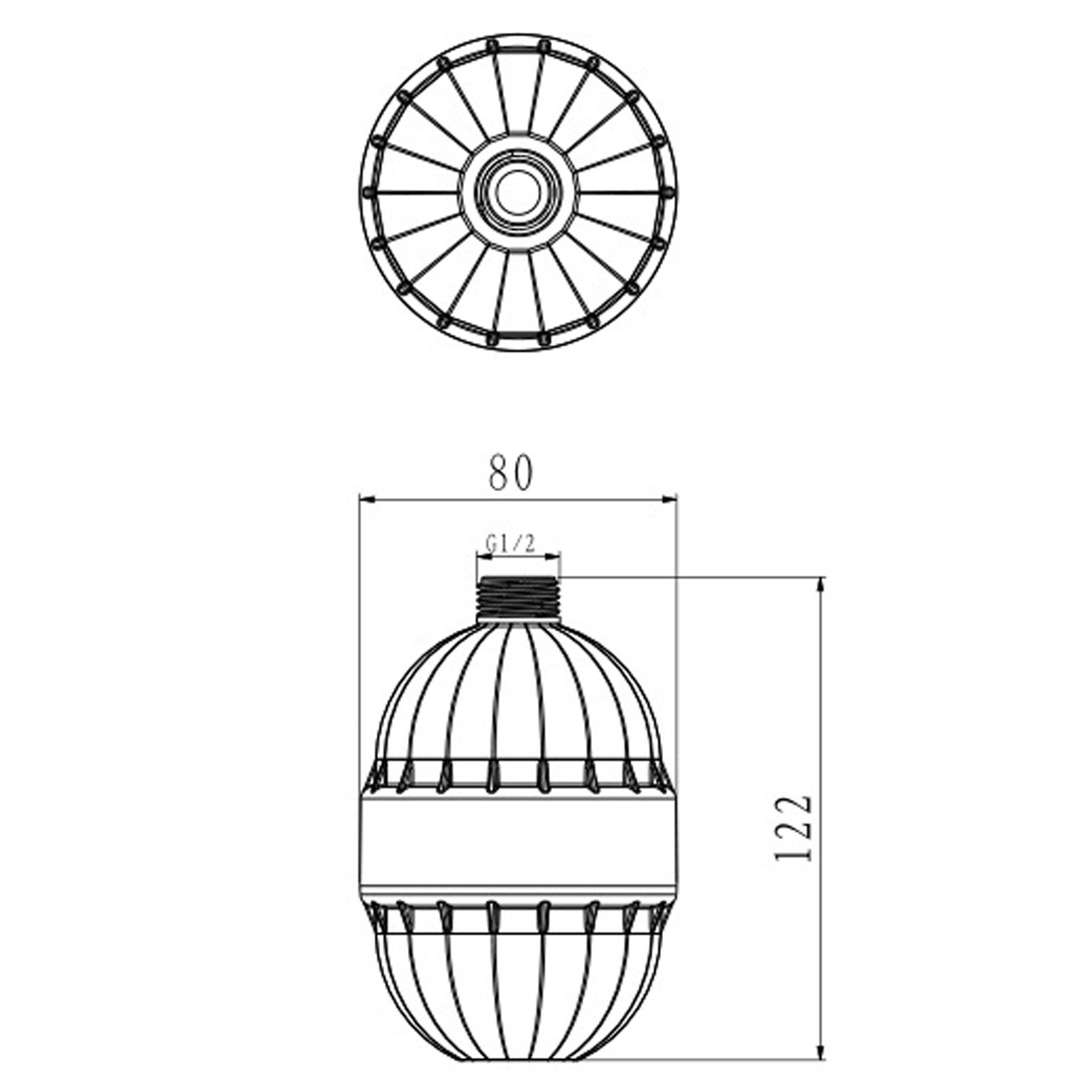 Bộ lọc nước vòi sen bằng vật liệu ABS cao cấp