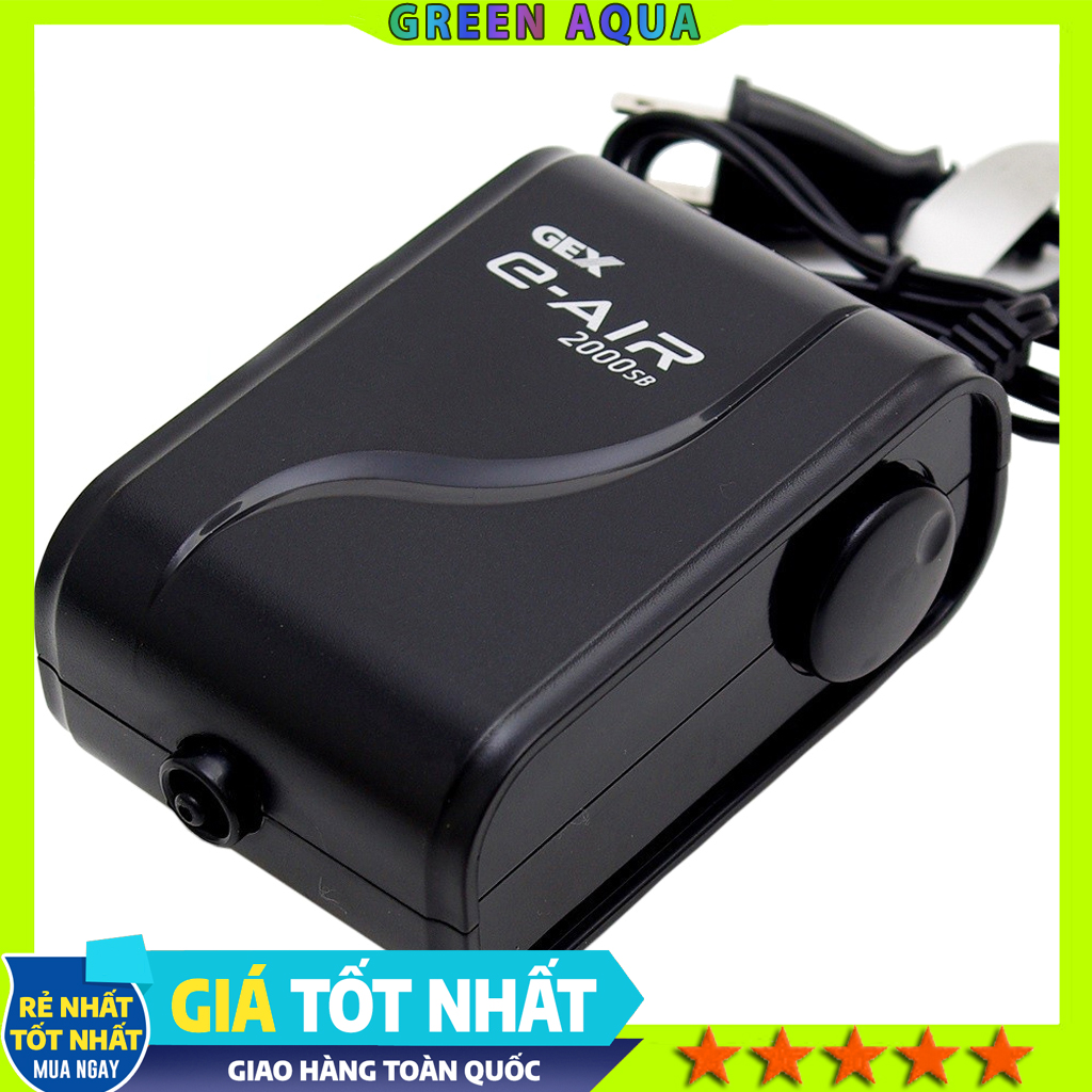 GEX - E-Air Pump 2000SB | Máy bơm sủi Oxy siêu êm cho hồ cá thuỷ sinh, hồ cá biển