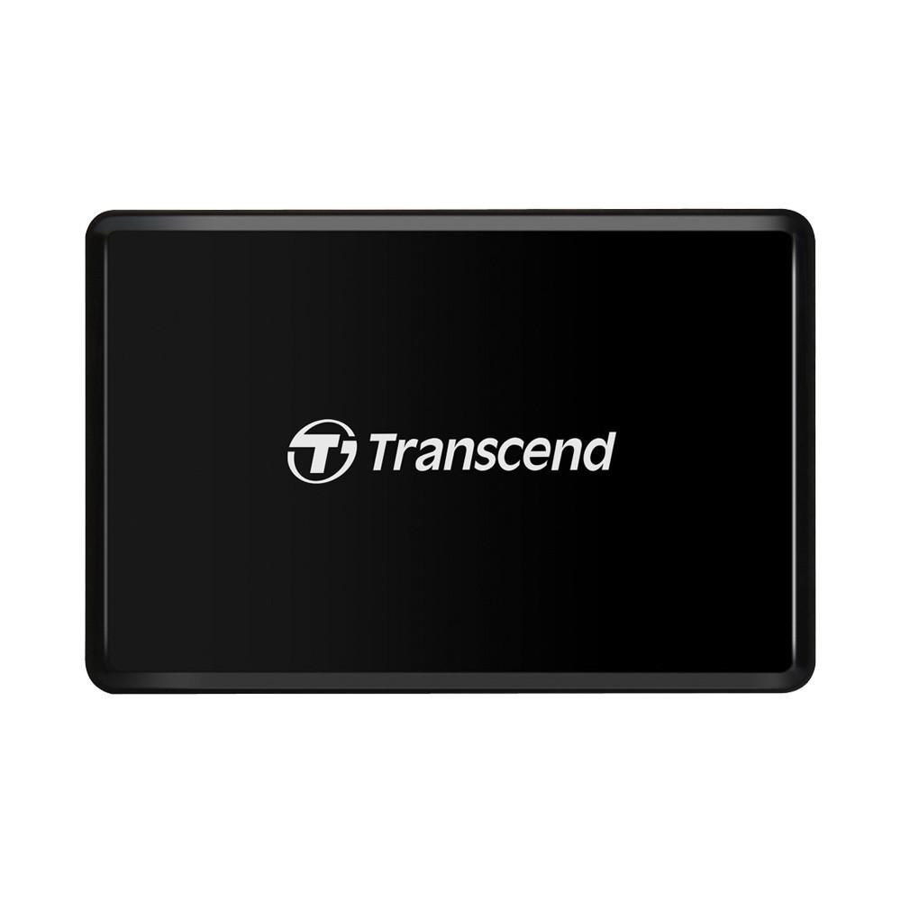 Đầu đọc thẻ 3.1 Transcend RDF8 Multi Card Reader - hỗ trợ 3 khe MicroSD/SD/CF (Đen)