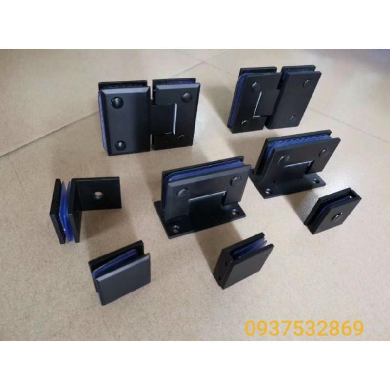 Bản lề phòng tắm kính tường 90 độ mạ đen