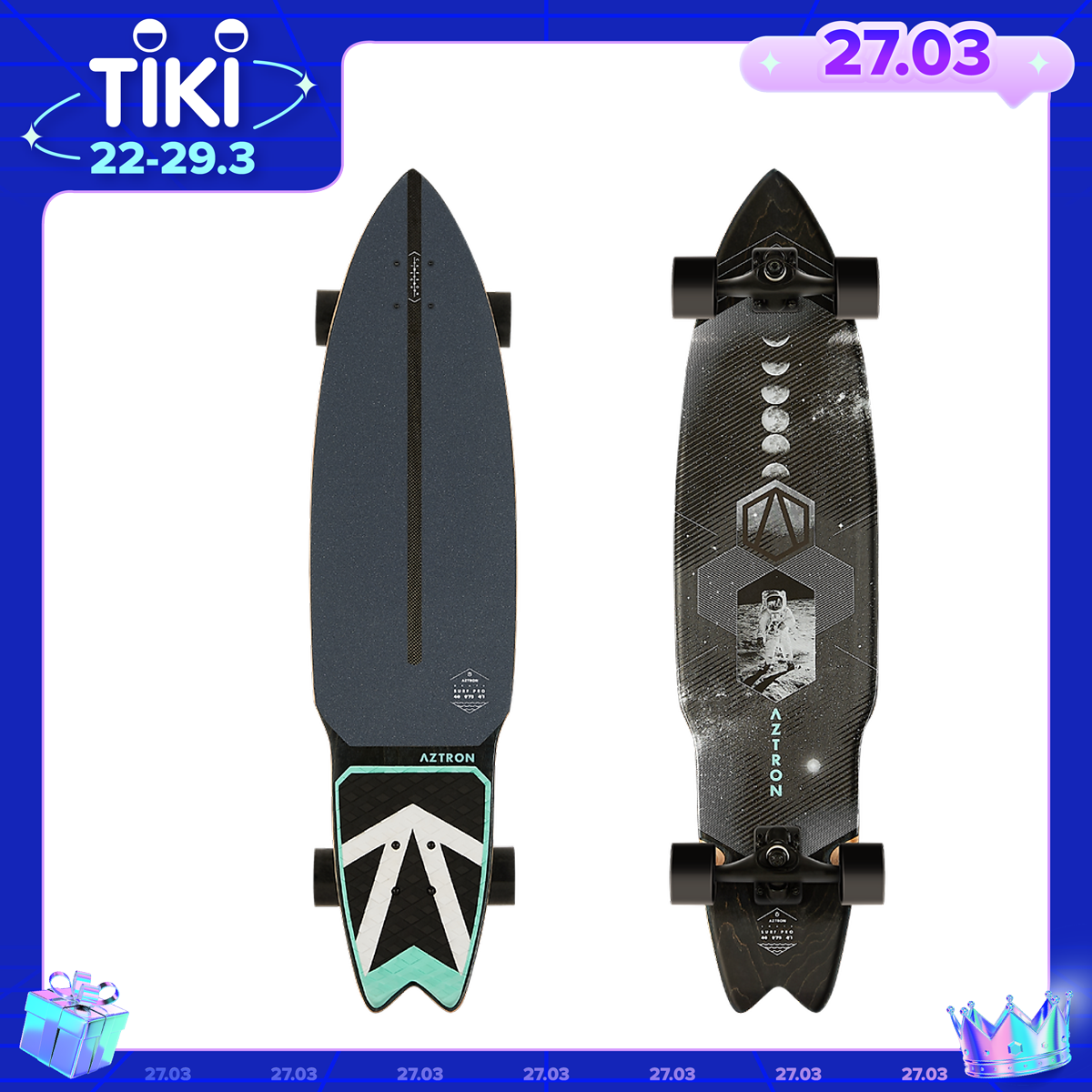 Ván trượt Surfskate Board Space 40 AK-604