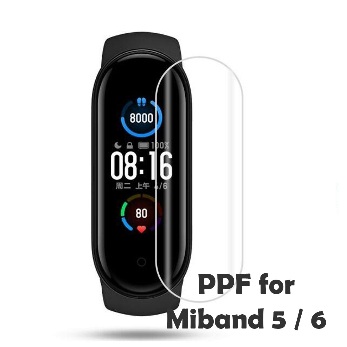 Miếng dán màn hình trong suốt Miband 5 / Miband 6 - Dán PPF cho vòng đeo tay thông minh Xiaomi Mi Band 5 / 6