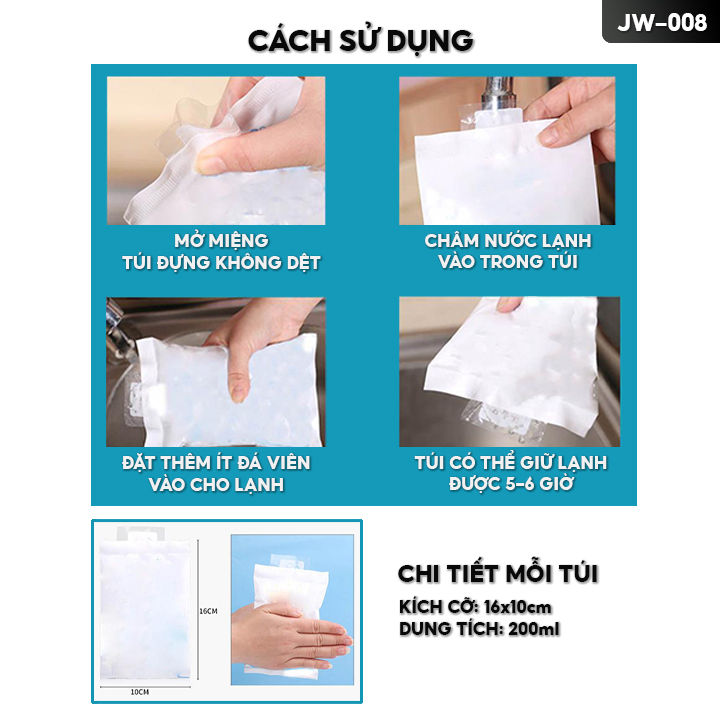 Áo Chườm Đá Lạnh Chườm Cơ Bắp Trên Cơ Thể Giảm Đau Và Làm Mát Dịu JW-008