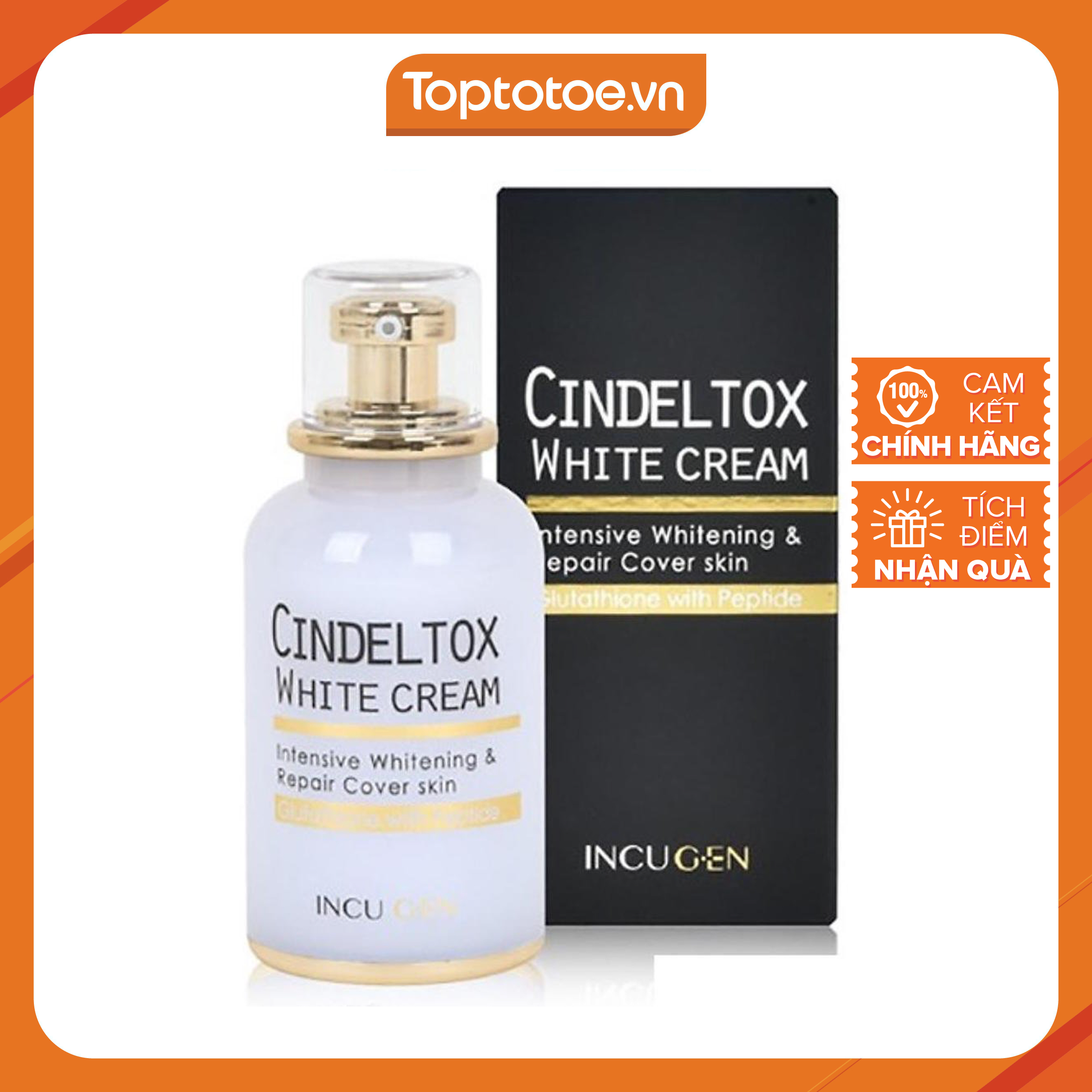 Kem dưỡng trắng da Cindel Tox White Cream