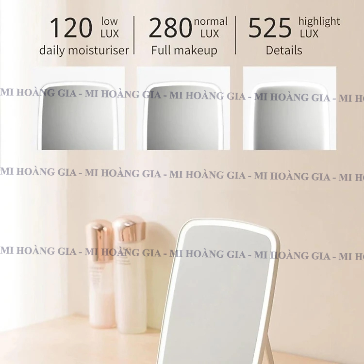 Hình ảnh Gương trang điểm để bàn có đèn LED Xiaomi Jordan Judy NV026 - Hàng Chính Hãng