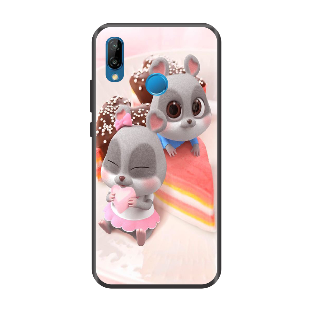 Ốp lưng TPU viền dẻo cho điện thoại HUAWEI NOVA 3E Hình Chuột Tết 2020 Mẫu 10