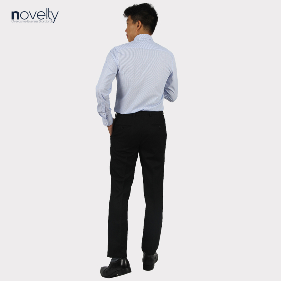 Áo sơ mi nam dài tay Novelty Regular fit vải dừa hoa văn NSMMHSMCNR220944D