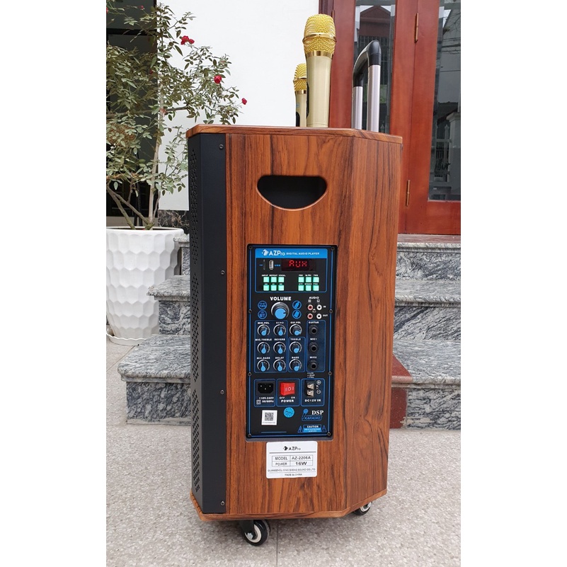 Loa Kéo Karaoke Công Suất Lớn 600W| Loa Kéo Giá Rẻ AZ-2206A Bas 30 | Loa Kéo Bluetooth Đọc Được Usb USB/IF/FM/AUX | Loa Kẹo Kéo Hát Karaoke Giá Rẻ