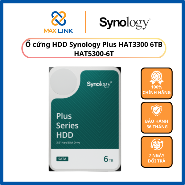 Ổ cứng HDD Synology HAT3300-6T - HÀNG CHÍNH HÃNG