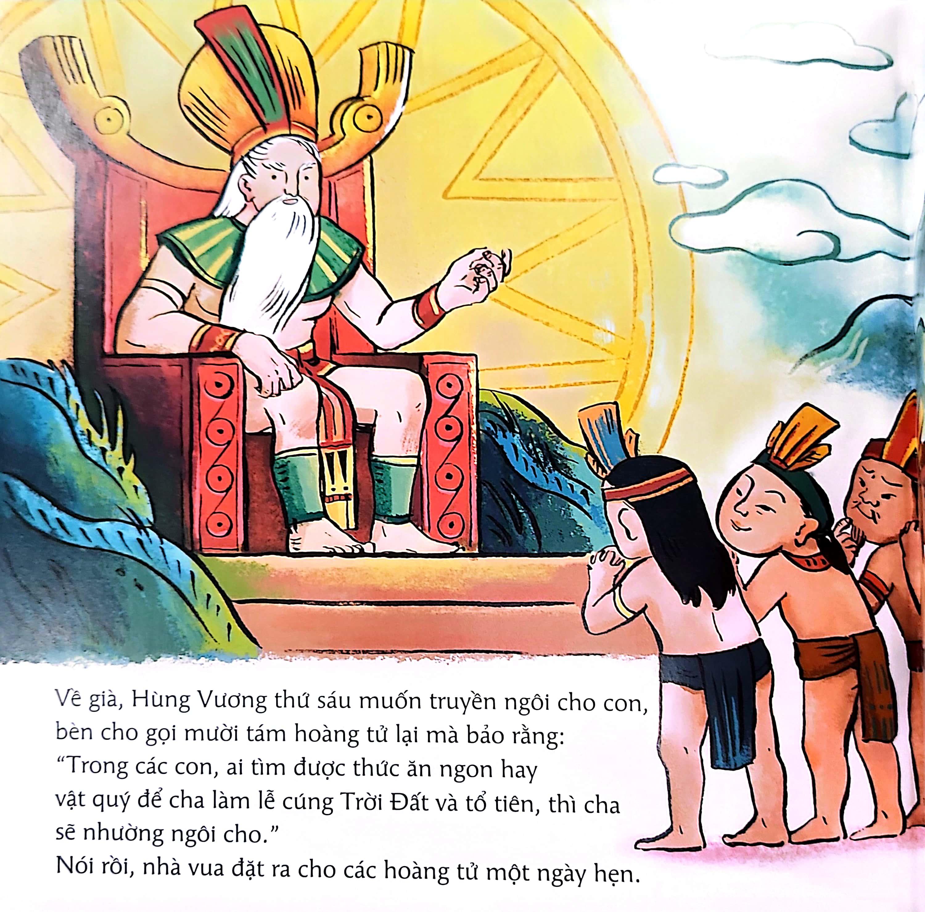Cổ Tích Việt Nam Cho Bé - Sự Tích Bánh Chưng Bánh Dày (Tái Bản 2022)