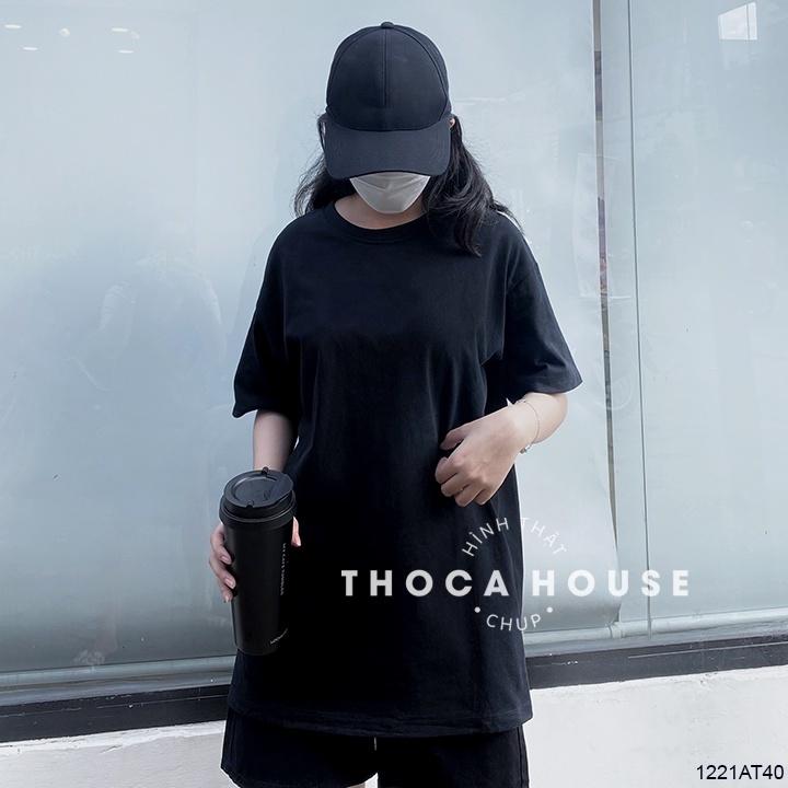 Áo thun unisex basic trơn nhiều màu THOCA HOUSE dễ phối đồ, đồ cặp đôi