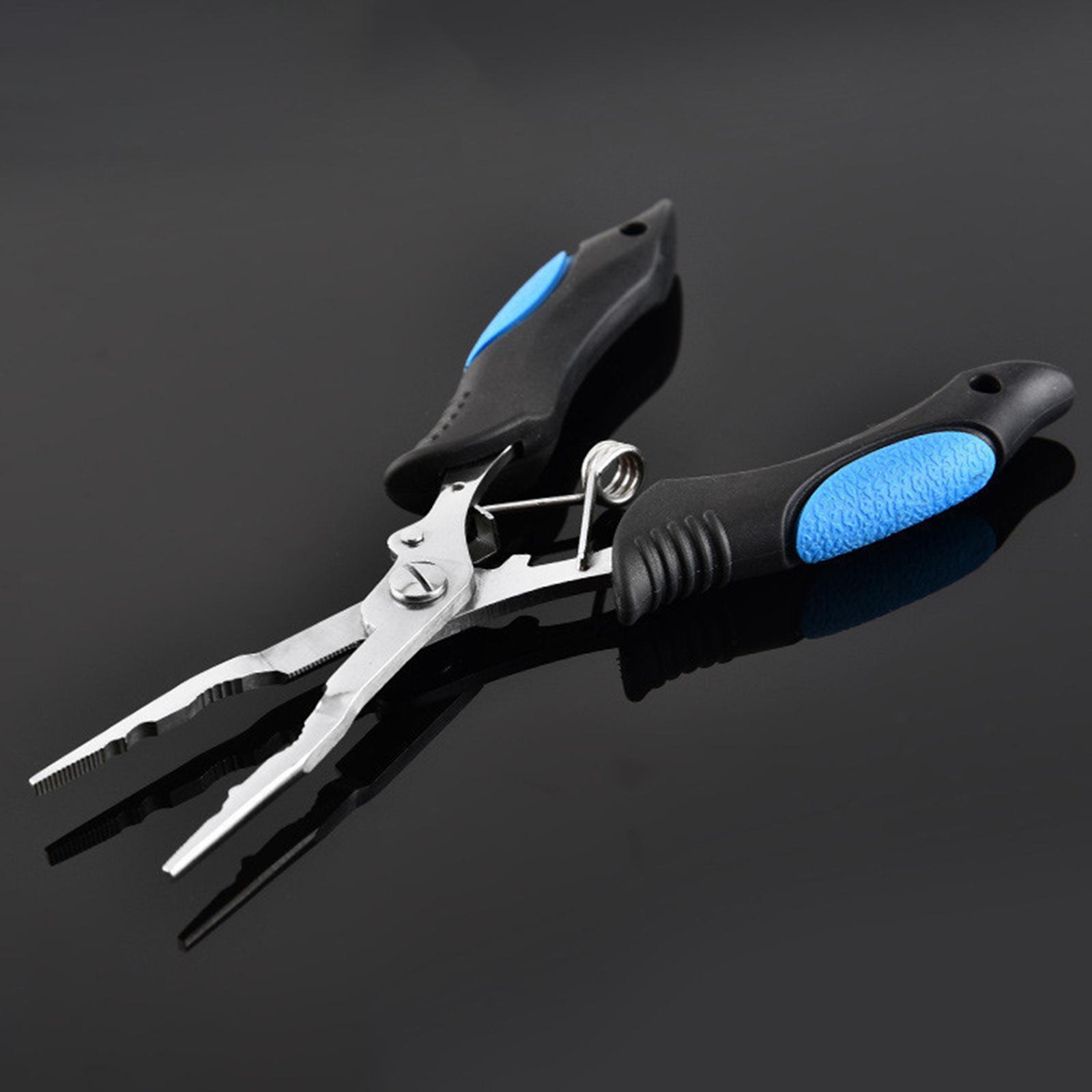 Fishing Pliers Hook Remover,Split Rings Pliers Tool Scissors Stainless Steel Gadget Line Cutter Fish Hook Pliers for Fly Fishing, Sea Fishing