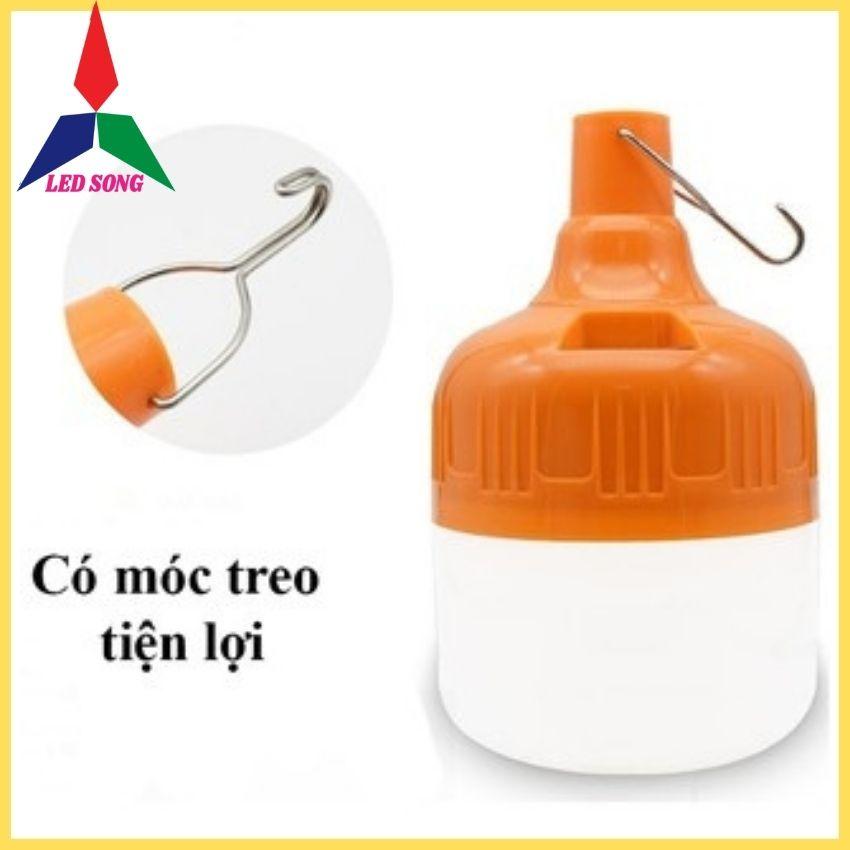 Bóng đèn sạc tích điện 50w dùng khi mất điện đi giã ngoại cắm trại -❖ĐÈN MÓC TREO❖