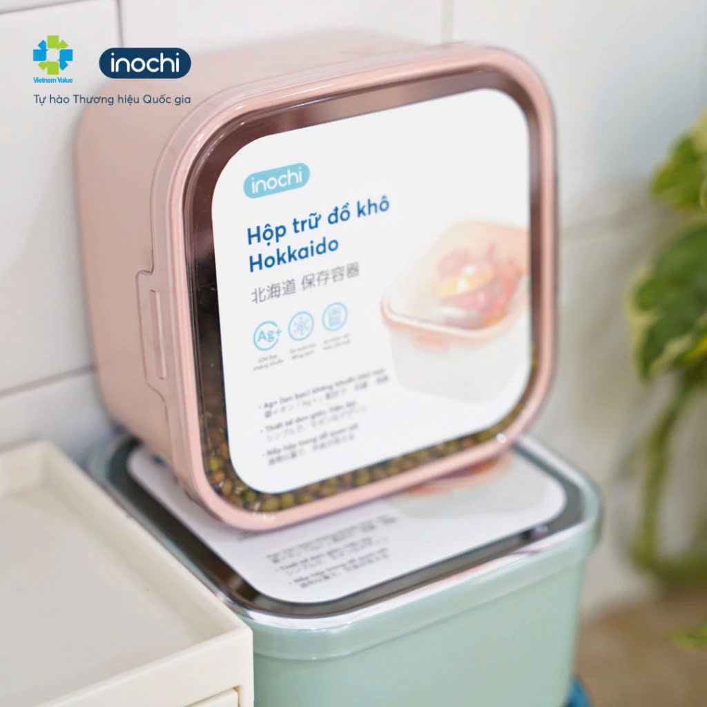 Hộp trữ đồ khô Hokkaido - an toàn vệ sinh thực phẩm, kháng khuẩn khử mùi, an toàn cho sức khỏe