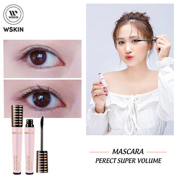 CHUỐT MI SIÊU DÀI KHÔNG THẤM NƯỚC WSKIN Mascara Perfect Super Volume