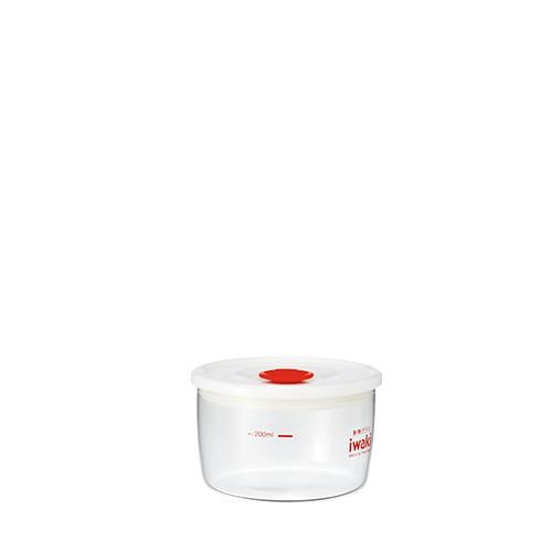 Hũ thủy tinh chịu nhiệt nắp hít Iwaki 200mL