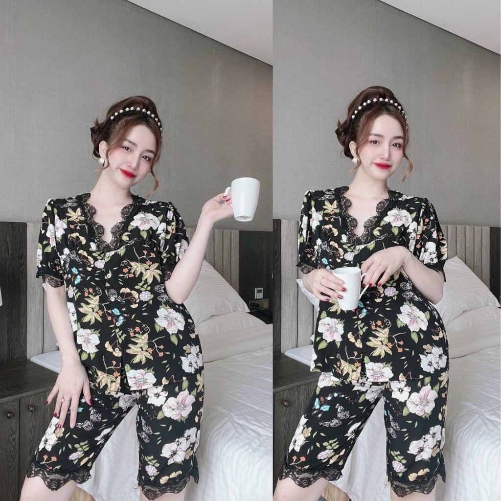 Đồ ngủ Pijama ️FREE SHIP️Đồ ngủ Nữ Dễ Thương Lụa Cao Cấp mềm mịn < 63Kg
