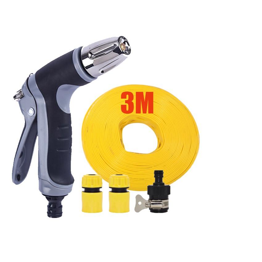 Bộ dây và vòi xịt rửa xe tưới cây tăng áp 3-5m 206817