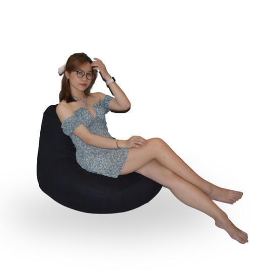 Ghế lười hạt xốp thư giãn The Beanbag House dáng quả lê, thoải mái, êm ái, phù hợp mọi đối tượng cho trẻ em và người lớn