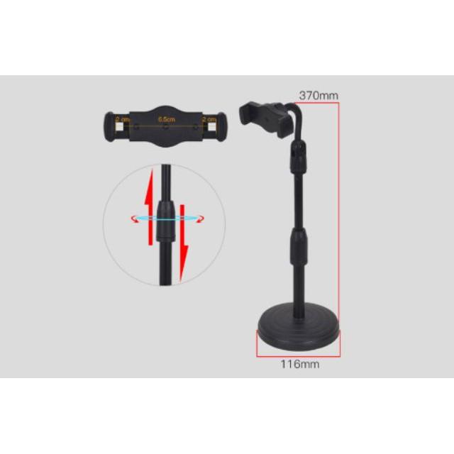 Giá đỡ điện thoại livestream video, Giá đỡ điện thoại xoay 360 độ ổn định dùng để quay phim, Kẹp điện thoại đa năng