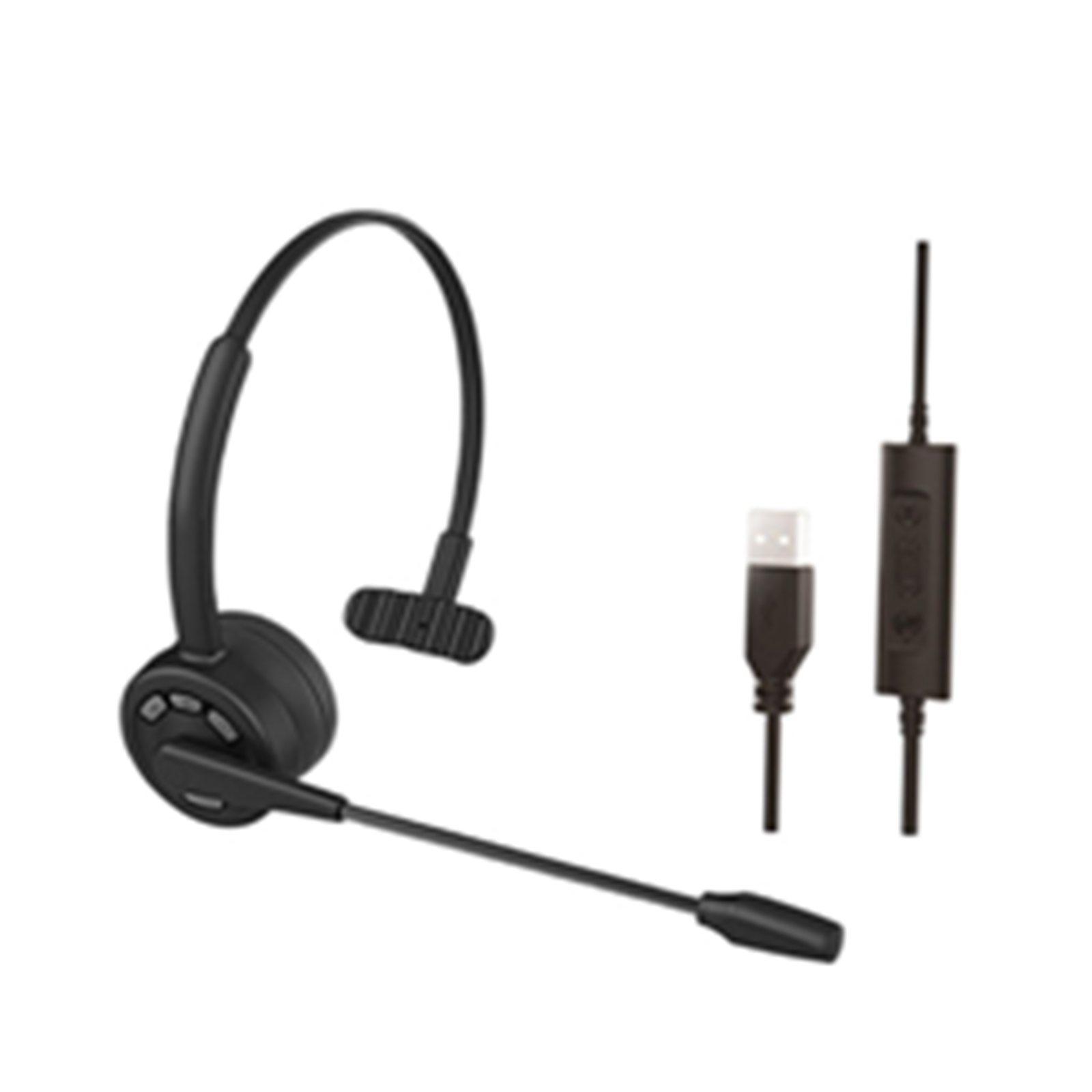 Bluetooth Headset Handsfree Calling Charging Pro Headphones for Home Office USB