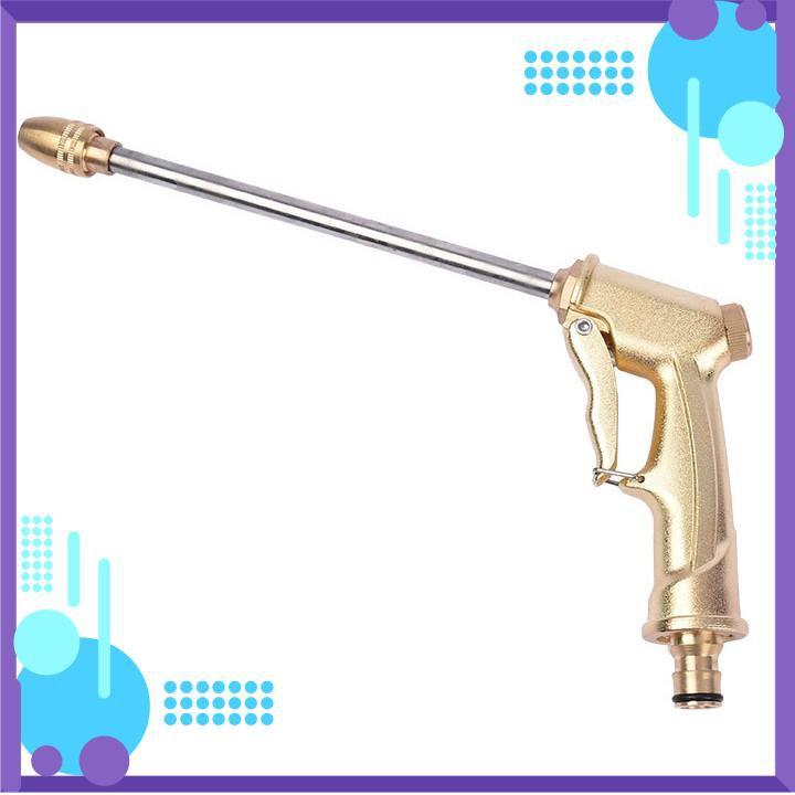Vòi Xịt Nước️ Bộ dây vòi xịt nước rửa xe, tưới cây , tăng áp 3 lần, loại 15m 206701-3 đầu đồng, cút đồng