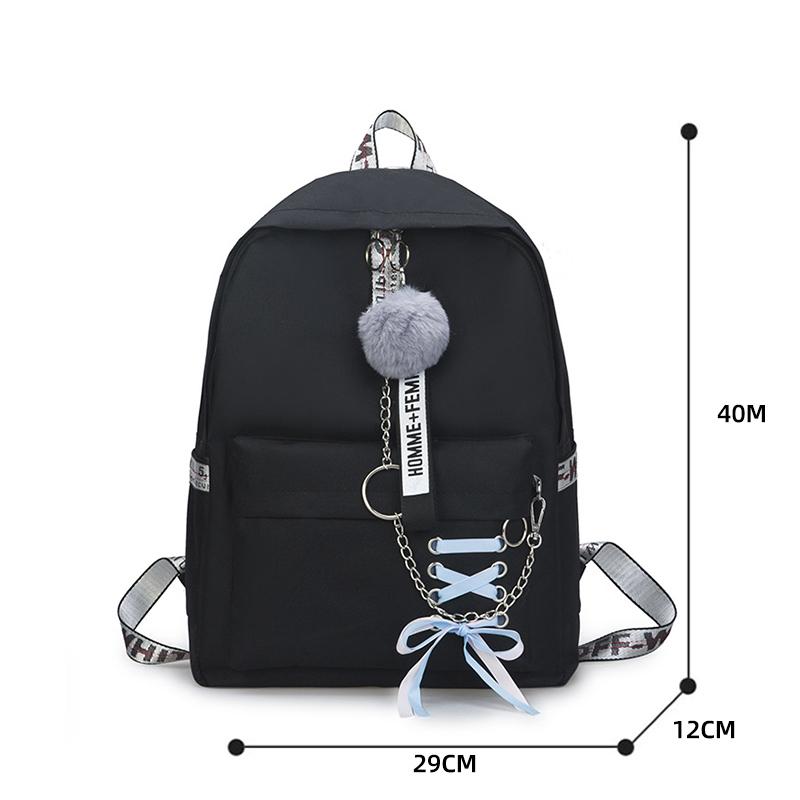 Bộ 4 Ba Lô Đi Học Nữ Thời Trang Nơ Trường Túi Cho Bé Gái Trẻ Em Túi Trẻ Em Schoolbag Cổ Túi Đeo Vai